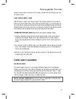 Preview for 15 page of Wahl 9818 Instructions For Use Manual