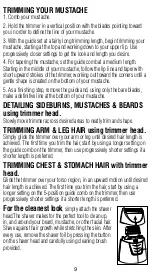 Preview for 10 page of Wahl All In One User Manual