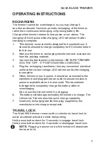 Preview for 9 page of Wahl Aqua Blade Instructions Manual