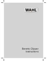 Wahl BERETTO Instructions Manual preview