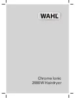 Wahl CHROME IONIC Operating Instructions Manual preview