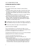 Preview for 8 page of Wahl CLIP `N TRIM Instructions Manual