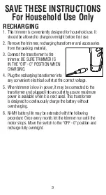 Preview for 3 page of Wahl GroomsMan Pro Sport 9953 User Manual