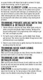 Preview for 12 page of Wahl GroomsMan Pro Sport 9953 User Manual