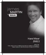 Preview for 1 page of Wahl James Martin ZX822 Manual