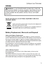 Preview for 13 page of Wahl Lithium Ion User Manual