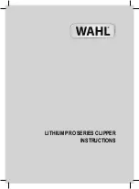 Preview for 1 page of Wahl LITHIUM PRO Series Instructions Manual