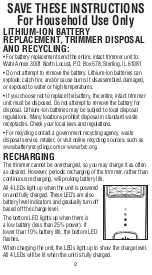 Preview for 3 page of Wahl MANSCAPER 1065 User Manual