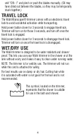 Preview for 5 page of Wahl MANSCAPER 1065 User Manual