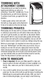 Preview for 8 page of Wahl MANSCAPER 1065 User Manual