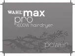 Wahl MAXPRO 1600 Manual preview