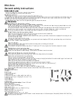 Preview for 1 page of Wahl MINI ARCO General Safety Instructions Intended Use