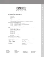 Preview for 87 page of Wahl Moser Prima Operating Instructions Manual