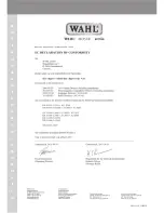 Предварительный просмотр 140 страницы Wahl NAC Operating Manual