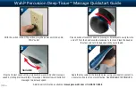 Wahl Percussion Deep-Tissue Quick Start Manual preview