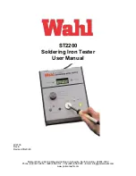 Предварительный просмотр 1 страницы Wahl ST2200 User Manual