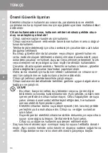Preview for 34 page of Wahl TurboBooster 3400 Ergolight Operating Instructions Manual