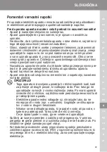 Предварительный просмотр 49 страницы Wahl TurboBooster 3400 Ergolight Operating Instructions Manual