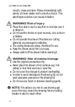 Preview for 10 page of Wahl ULTIMA PLUS Instructions Manual