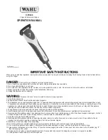 Wahl X-Block Operation Manual preview