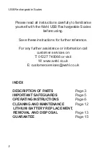 Preview for 2 page of Wahl ZX999 Instructions Manual