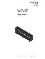 Wahlberg Winch 50 Double User Manual preview