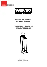 Предварительный просмотр 1 страницы Waikato MK5 Technical Manual