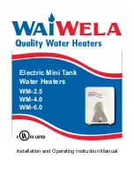 Waiwela MiniTank WM-2.5 Installation And Operating Insctruction Manual preview
