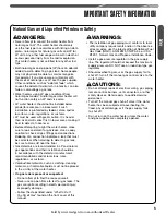 Preview for 5 page of Waiwela Paloma PHH-25RDVN Use And Care Manual