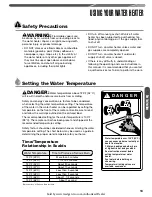 Preview for 13 page of Waiwela Paloma PHH-25RDVN Use And Care Manual