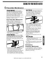 Preview for 19 page of Waiwela Paloma PHH-25RDVN Use And Care Manual