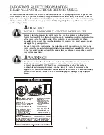 Preview for 3 page of Waiwela PH2-20R DVSN (Natural Gas) Use & Care Manual