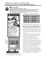 Preview for 4 page of Waiwela PH2-20R DVSN (Natural Gas) Use & Care Manual