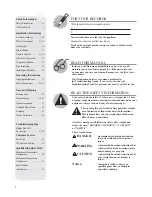 Предварительный просмотр 2 страницы Waiwela PH2-20R OFN (Natural Gas) Use & Care Manual