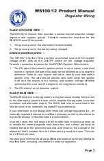 Preview for 3 page of Wakespeed Offshore WS100/12 Product Manual