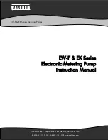 Preview for 1 page of Walchem EW-F series Instruction Manual