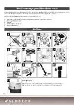 Предварительный просмотр 4 страницы Waldbeck 10027125 Manual