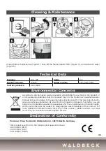 Preview for 11 page of Waldbeck 10027125 Manual