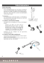 Предварительный просмотр 6 страницы Waldbeck 10030932 Manual