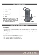 Предварительный просмотр 9 страницы Waldbeck 10031571 Manual