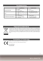 Предварительный просмотр 9 страницы Waldbeck 10031917 Manual