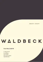 Предварительный просмотр 1 страницы Waldbeck Fruit Punch 20 Instruction Manual