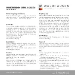 Preview for 2 page of Waldhausen 6026901 Quick Start Manual