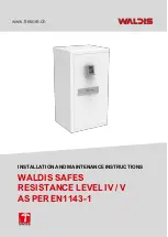 Предварительный просмотр 1 страницы WALDIS First 850 Installation And Maintenance Instructions Manual