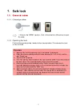 Preview for 4 page of WALDIS Tresore AXESSOR USB Operating Instructions Manual