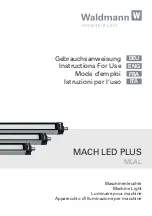Waldmann MACH LED PLUS MLAL Instructions For Use Manual preview
