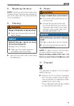 Preview for 25 page of Waldmann ROCIA.planar RPD 1700 Instructions For Use Manual