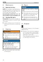 Preview for 26 page of Waldmann SARKL 12 AR Instructions For Use Manual