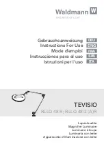 Waldmann Tevisio RLLQ 48R Instructions For Use Manual preview
