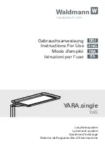 Waldmann YARA.single Instructions For Use Manual preview